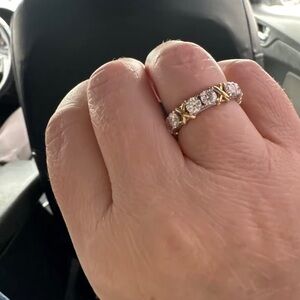 Gold and Silver wedding band Ring Classic Band